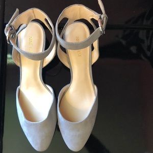 Nine West Gray Suede Low Heel